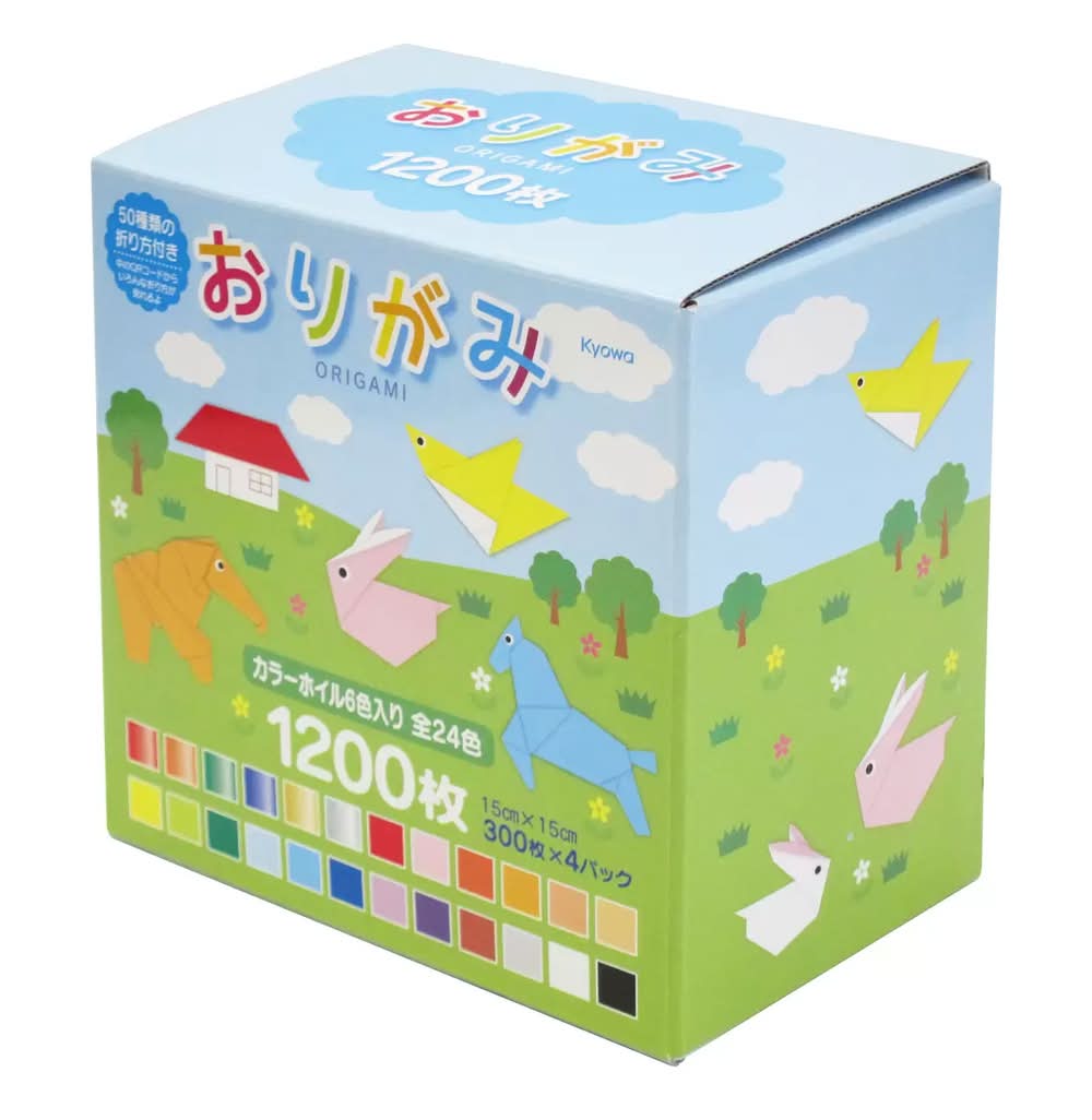おりがみ 24色 300枚 x 4 セット