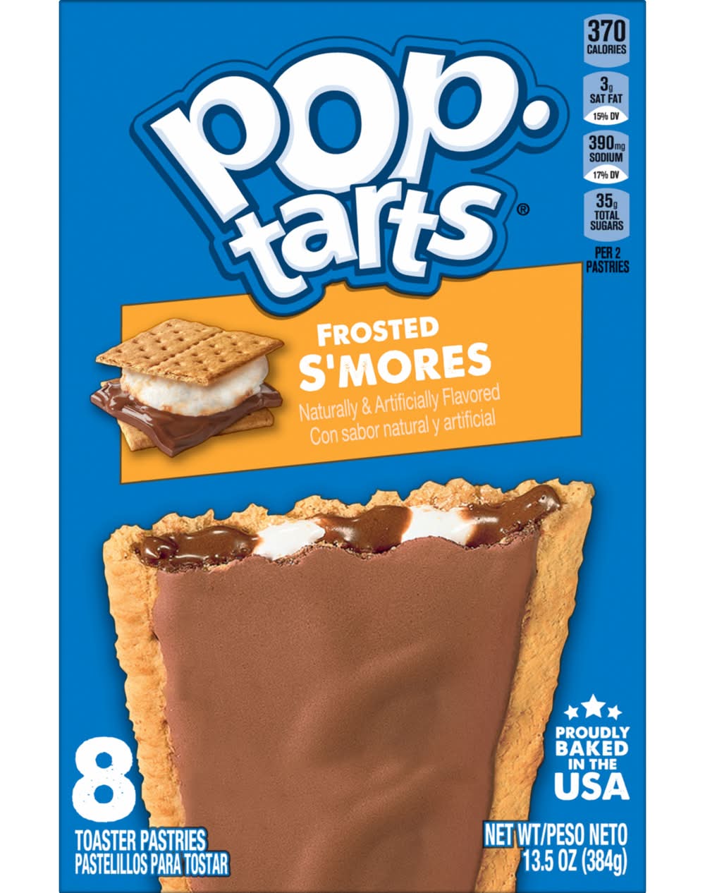 Pop-Tarts Frosted S'mores Toaster Pastries, Chocolate (13.5 oz, 8 ct)