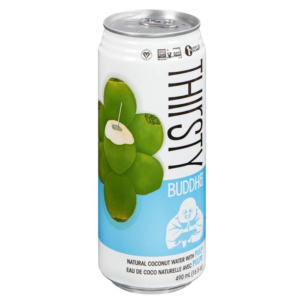 Thirsty Buddha Natural Coconut Water With Pulp (490 ml)