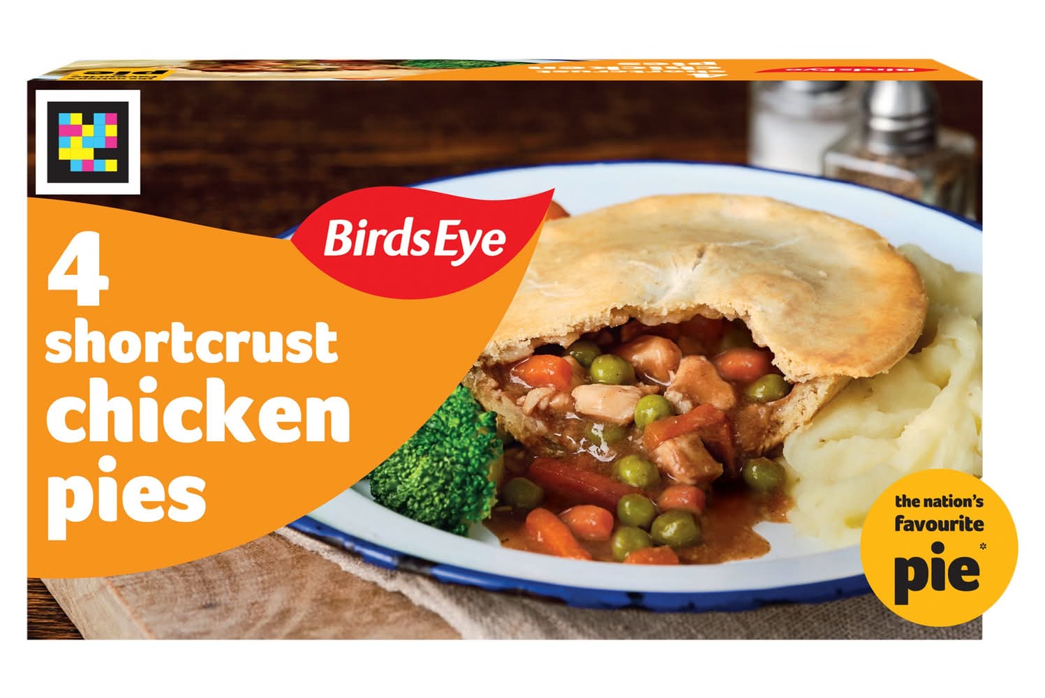 Birds Eye Shortcrust Chicken Pies (4 pack)