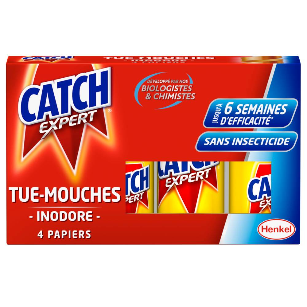 Catch - Expert - rouleaux de papier tue mouches indore (4 pièces)