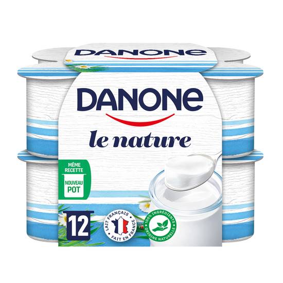 Danone - Yaourt le nature  (12 pièces)
