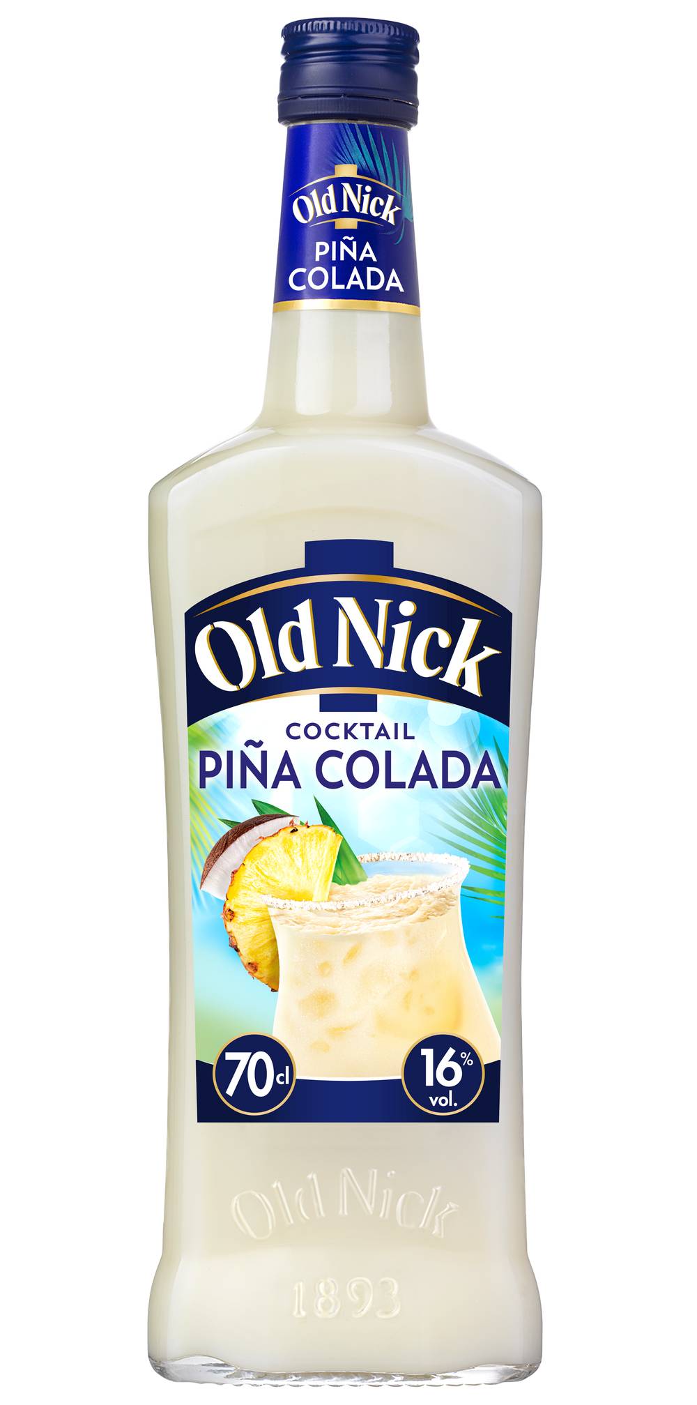 Old Nick - Cocktail pina colada au rhum blanc aromatisé ananas et noix de coco (700ml)