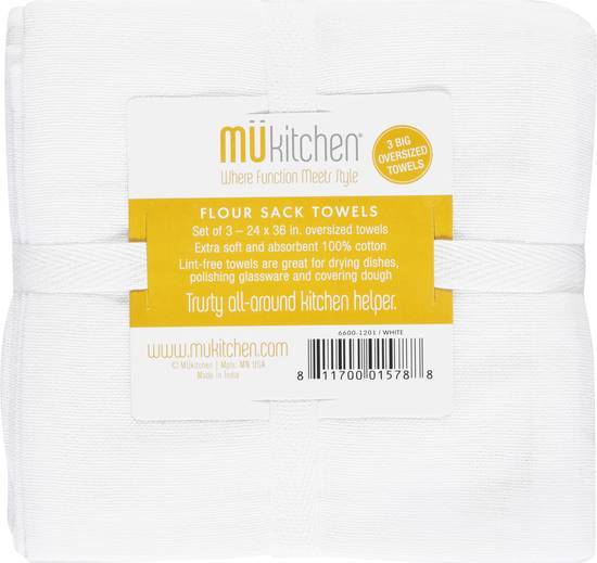Mukitchen Flour Sack Towels (3 towels)