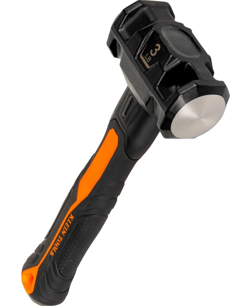 Klein Tools Dual-Faced Fiberglass Handle Hammer, 3-Pound