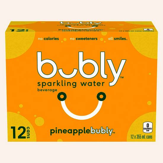 Bubly Sparkling Water Pineapple (355ml)
