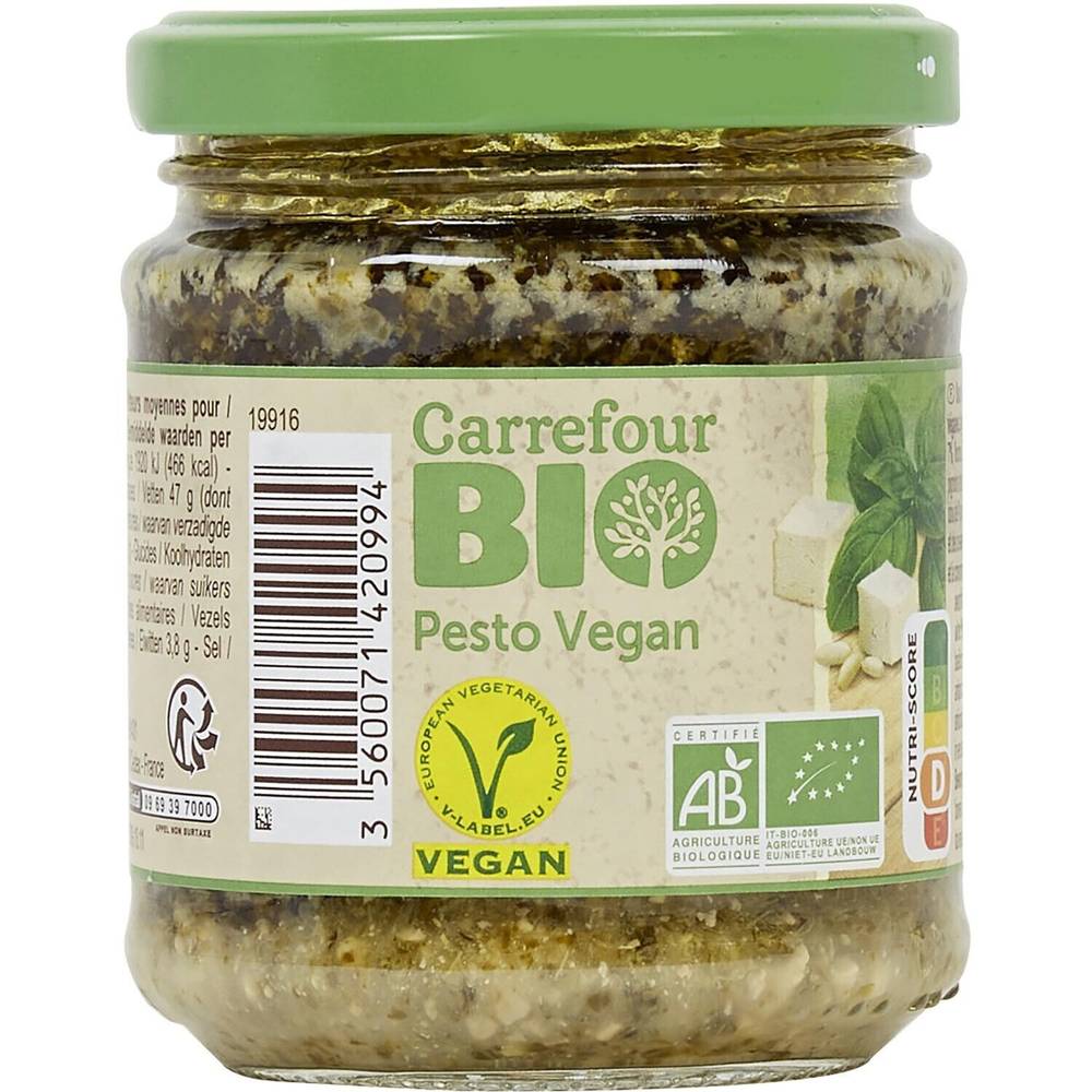 Carrefour Bio - Sauce pesto vegan bio