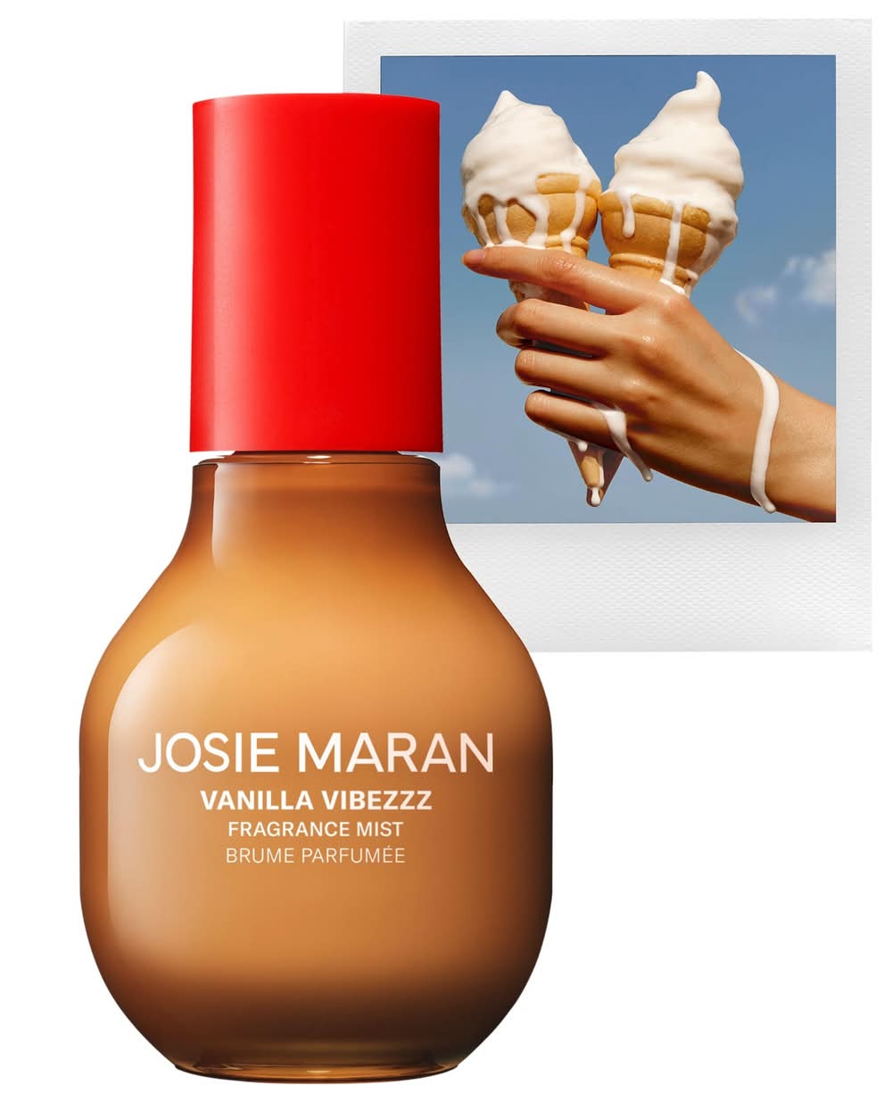 Josie Maran Vanilla Vibezzz - Body + Hair Fragrance Mist with 100% Natural Scents 3.38 oz/100 mL