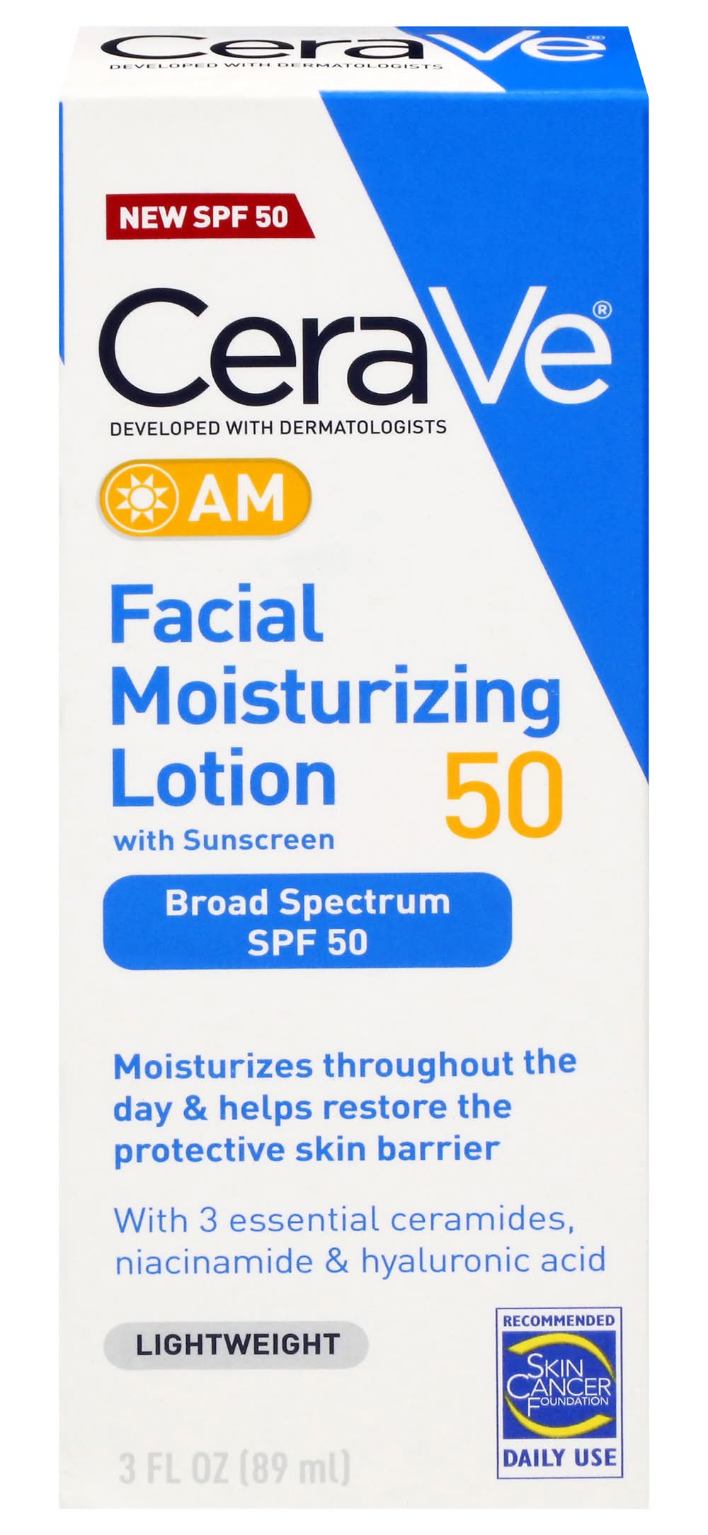 CeraVe Am Facial Moisturizing Lotion Spf 50 (3 fl oz)