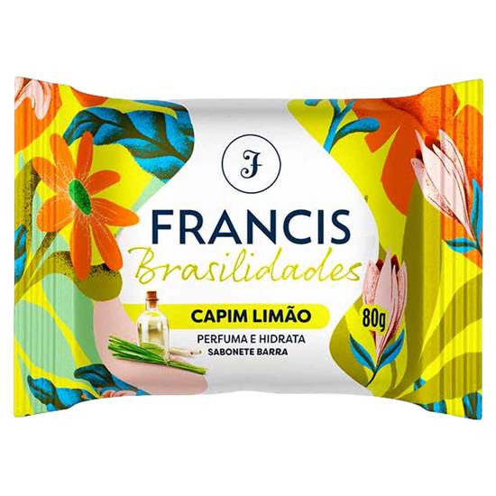 Francis sabonete em barra capim limão brasilidades (80 g)