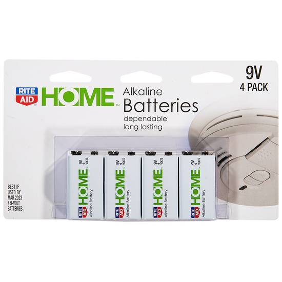 Rite Aid Home Alkaline 9v Batteries