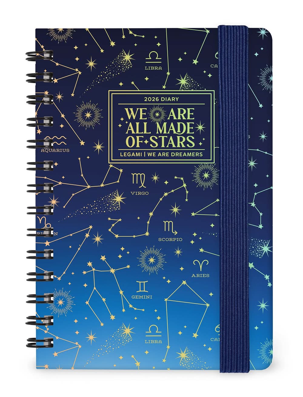 Agenda 12 Meses 2026 -Estrelas Espiral