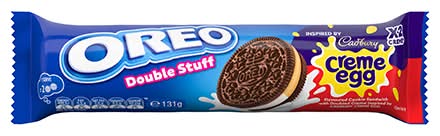 Oreo Double Stuff Chocolate Cookie Sandwich, Vanilla Creme (131g)