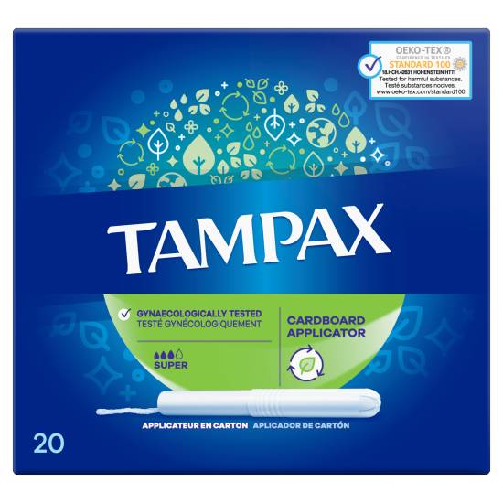 Tampax Super Tampons With Applicator (20 pack)