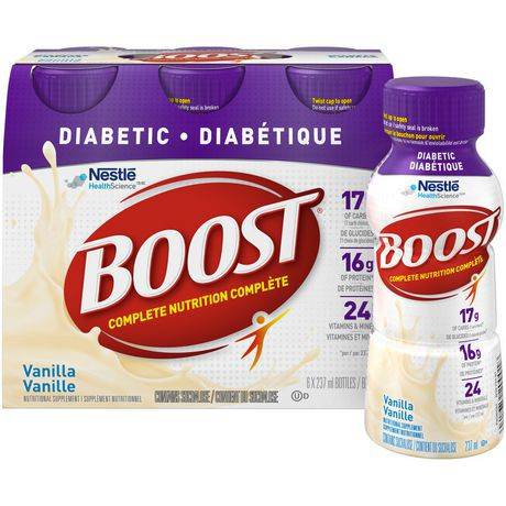 Boost Diabetic Vanilla Nutritional Supplement Drink (pack of 6 | 6 x 237 ml)