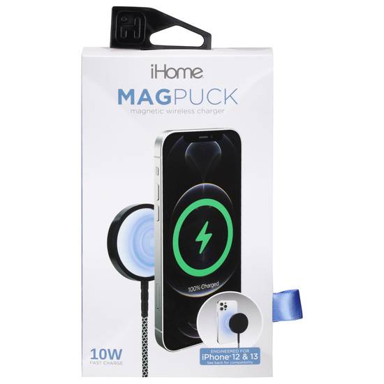 Ihome Magpuck Magnetic 10 W Wireless Charger