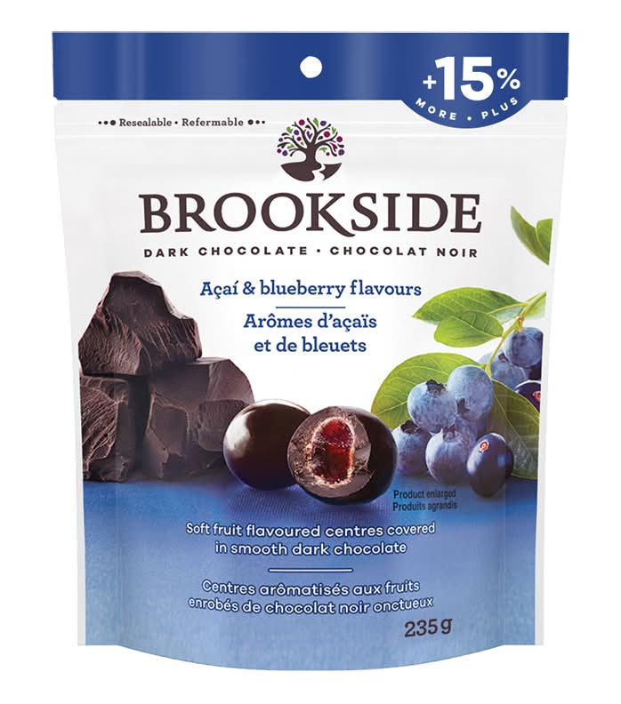 Brookside chocolat noir - dark chocolate (açaïs-bleuets)