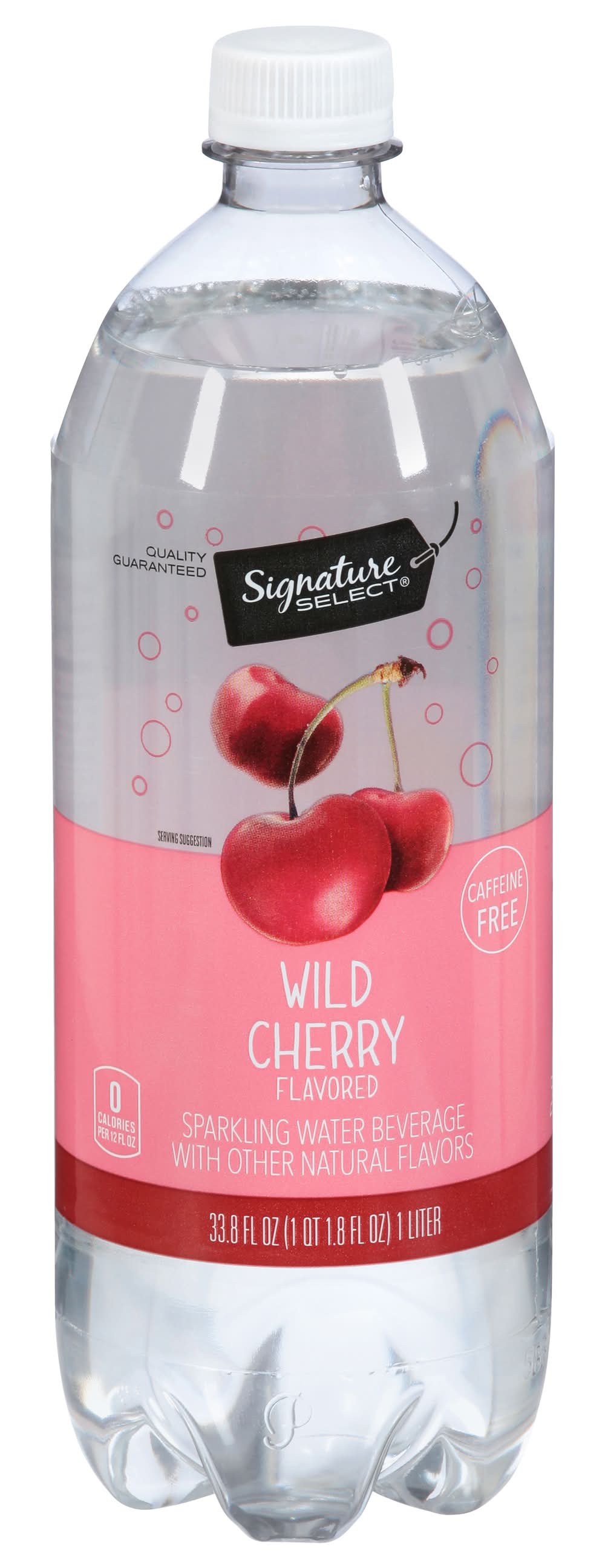 Signature Select Sparkling Water, Wild Cherry (33.8 fl oz)