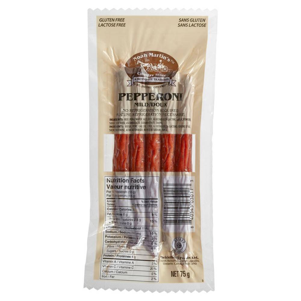Noah Martin's Mild Pepperoni (75 g)