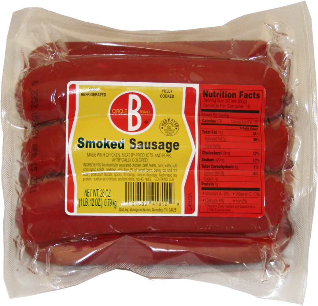 Circle B Mild Smoked Sausage (28 oz)