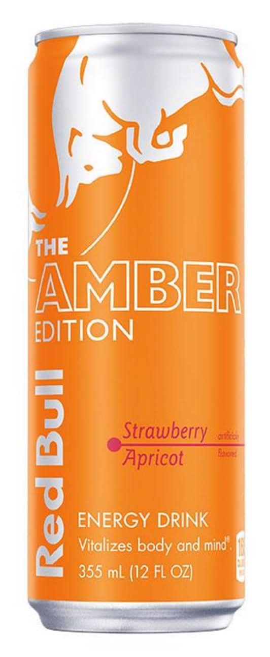 Red Bull Amber Edition Strawberry Apricot Energy Drink 12 Oz