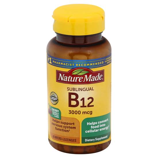 Nature Made Micro-Lozenges Cherry Vitamin B12 (40 ct)