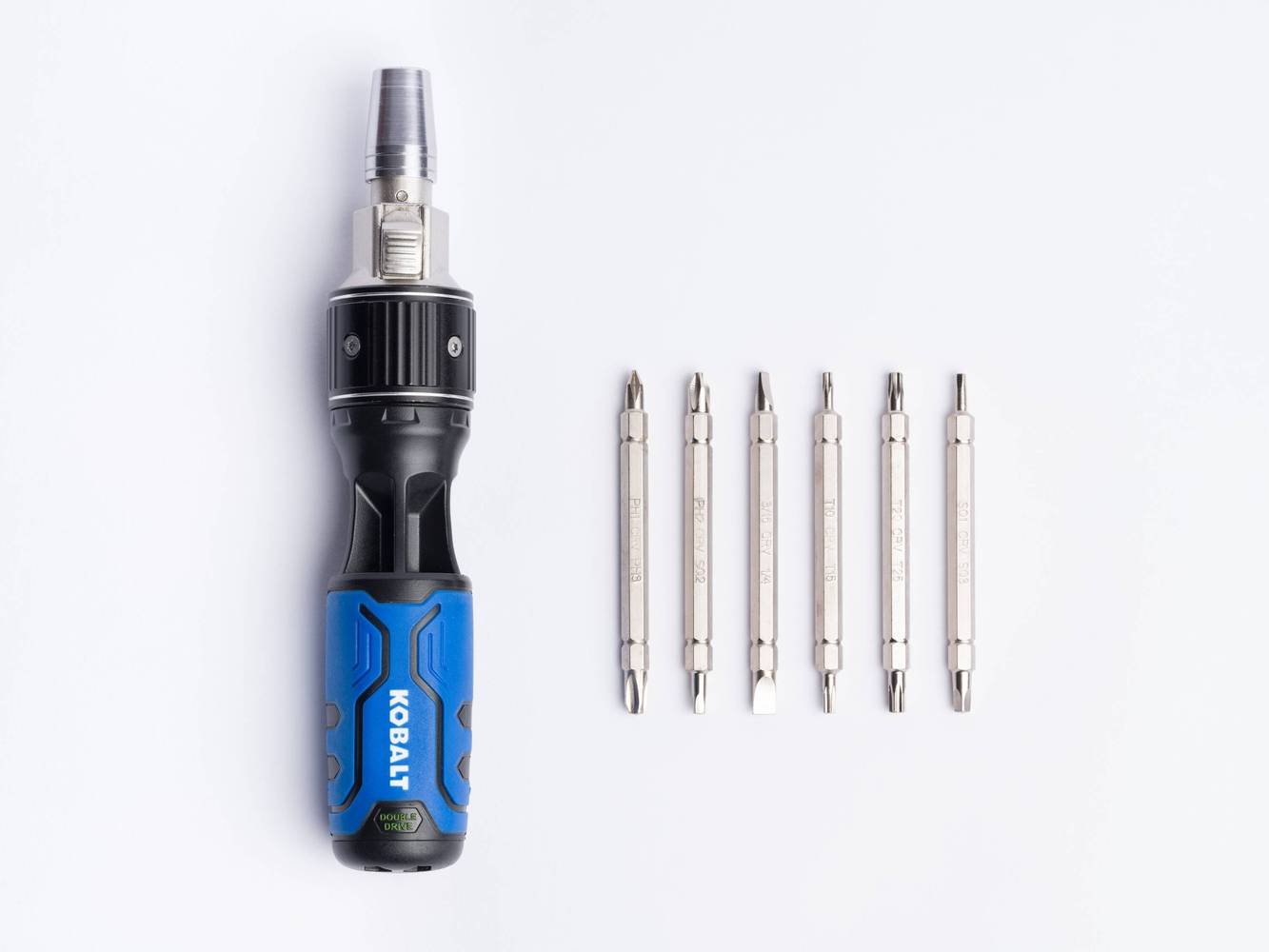 Kobalt 12-in-1 Double Drive Rubber Handle Multi-bit Slottedhead/Phillips/Torx Screwdriver Set | 68545