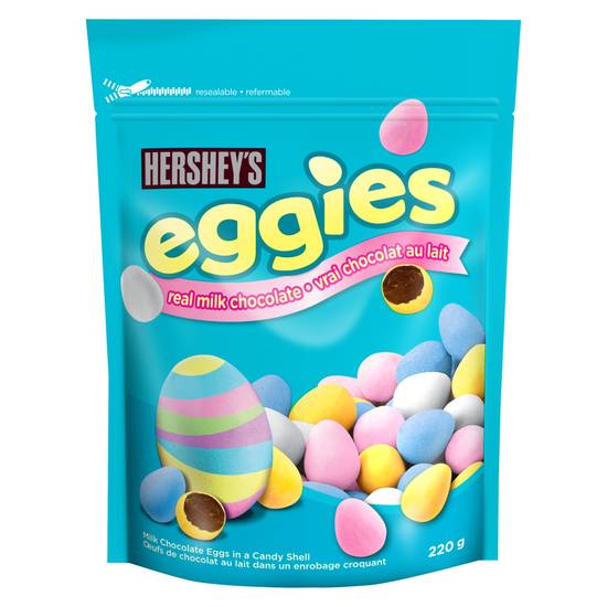 Hershey's Milk Chocolate Candy Coated Easter Eggs (220 g)