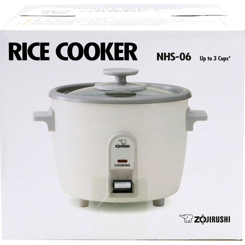 Zojirushi 3 Cups Rice Cooker or Steamer, White | Postmates, image size:1000x1000