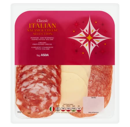 ASDA Delish Italian Cured Salami & Cheese Selection (100g)
