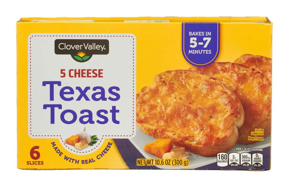 Clover Valley 5 Cheese Texas Toast (6 ct)