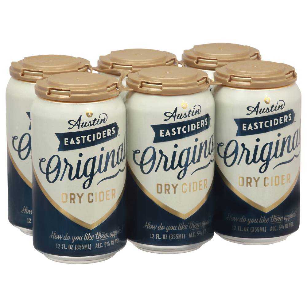 Austin Eastciders Original Dry Hard Cider (6 pack, 12 fl oz)