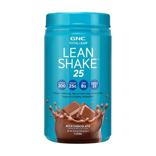 GNC Total Lean Chocolate Shake, High Protein - 1.83 lb