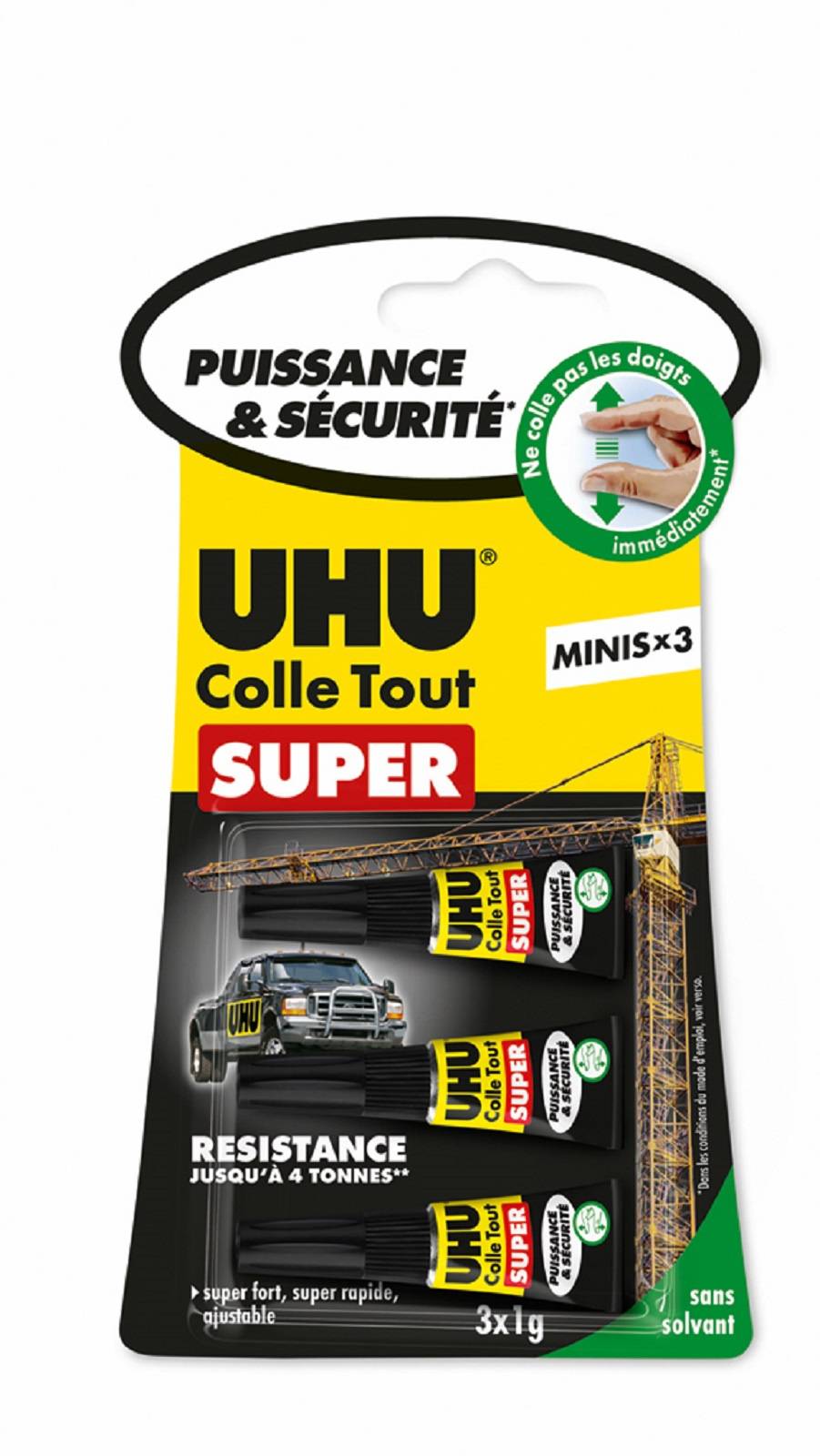 Uhu - Colle tout super sans solvant minis (3 pièces)