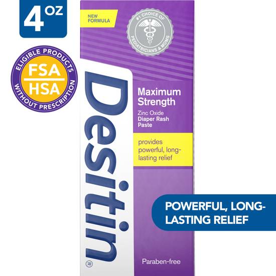 Desitin Maximum Strength Original Paste, 4 OZ