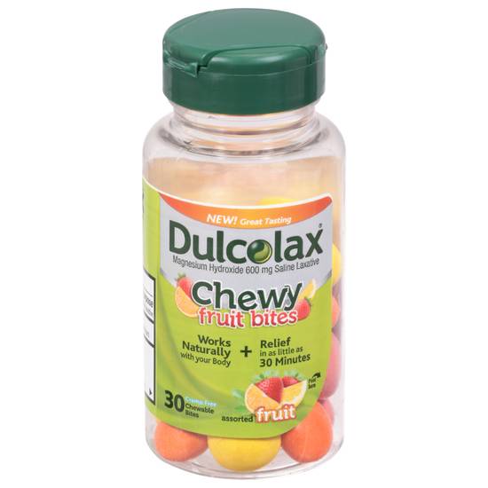 Dulcolax 600 mg Assorted Saline Laxative Chewy Fruit Bites (30 ct)