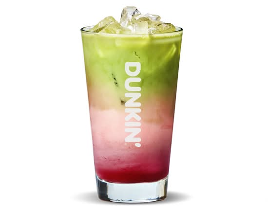 Iced Matcha Latte de Frutas del Bosque