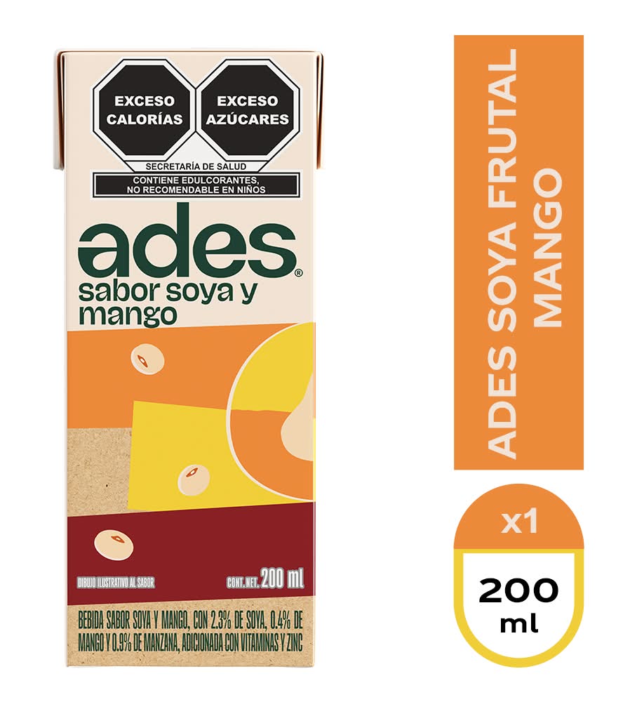 AdeS · Bebida soya con jugo de mango (200 ml)