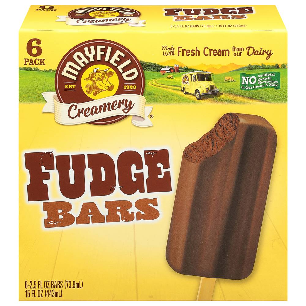 Mayfield Creamery Fudge Ice Cream Bars (6 ct)