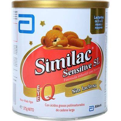 SIMILAC Leche Sensitive s/Lactosa 375gr