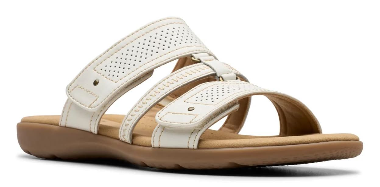 Clarks Elizabelle Ave Sandal (White Medium - 8)