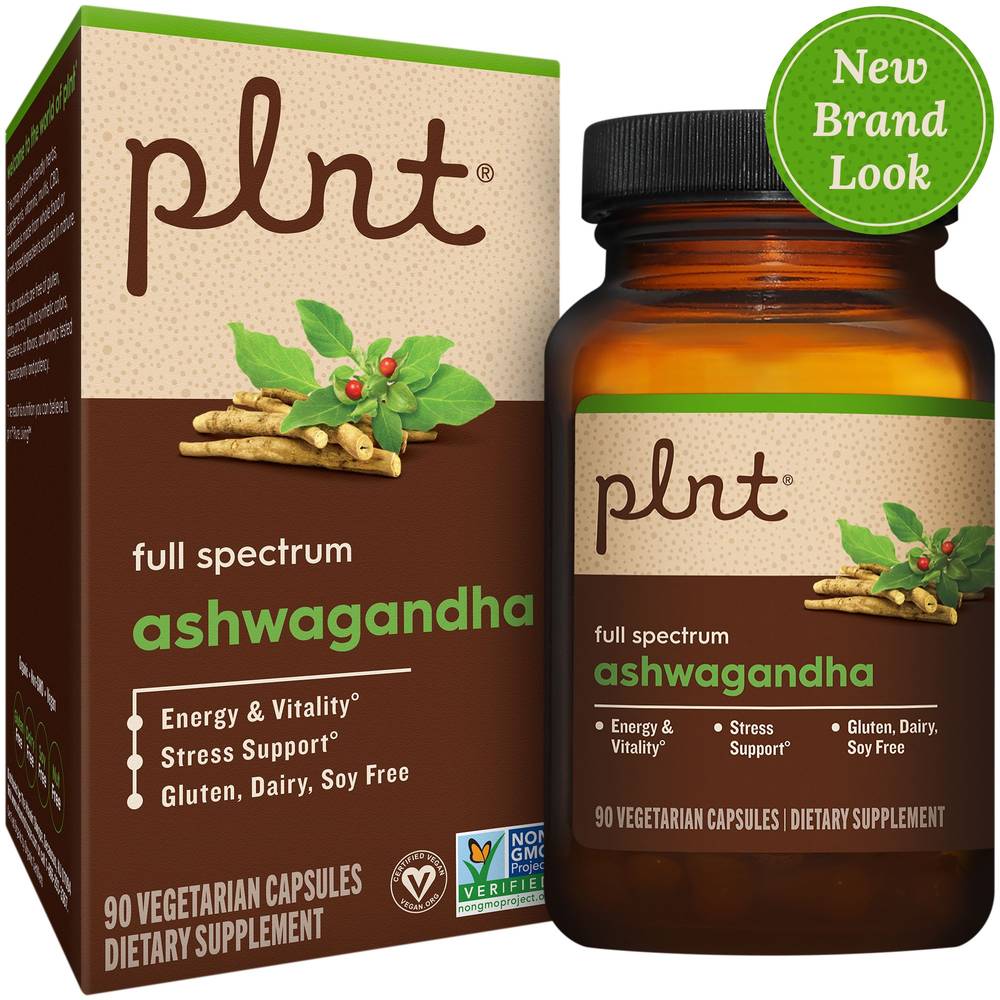 Plnt Full Spectrum Ashwagandha Vegetarian Capsules