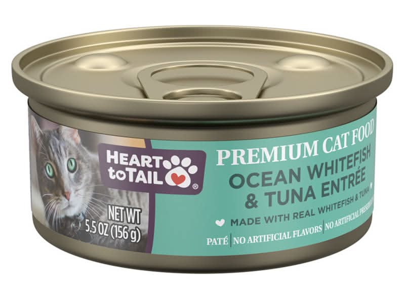 Heart to Tail Premium Wet Cat Food, Ocean Whitefish & Tuna (5.5 oz)