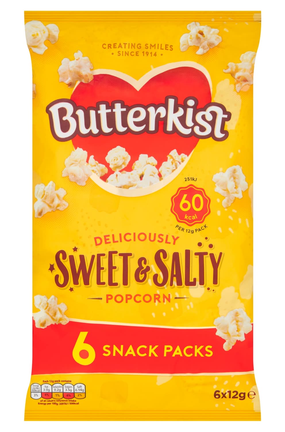 Butterkist Sweet & Salty Popcorn (6 pack)