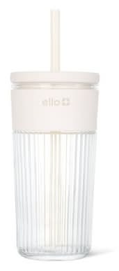 Ello Ava Straw Tumbler 18 oz, Cream