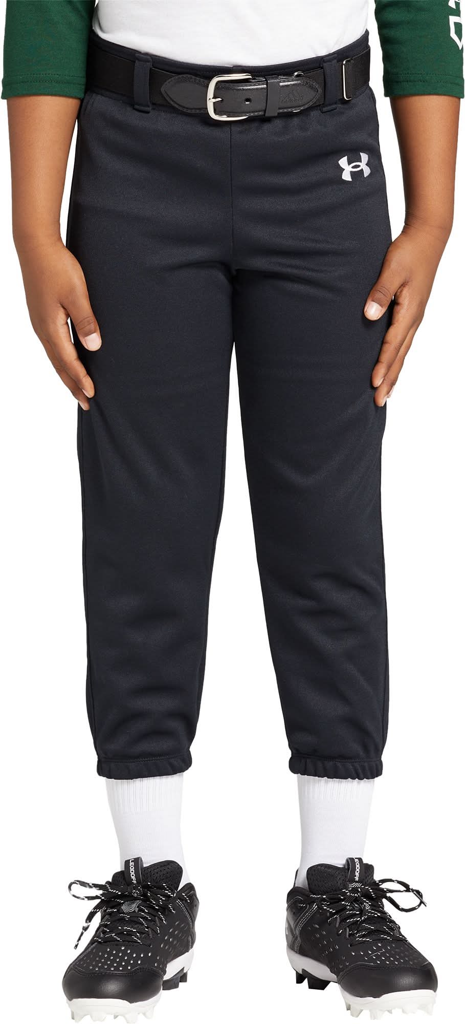 Under Armour Kids' Pull Up Pants w/ Belt Loops (Black, XXXS)