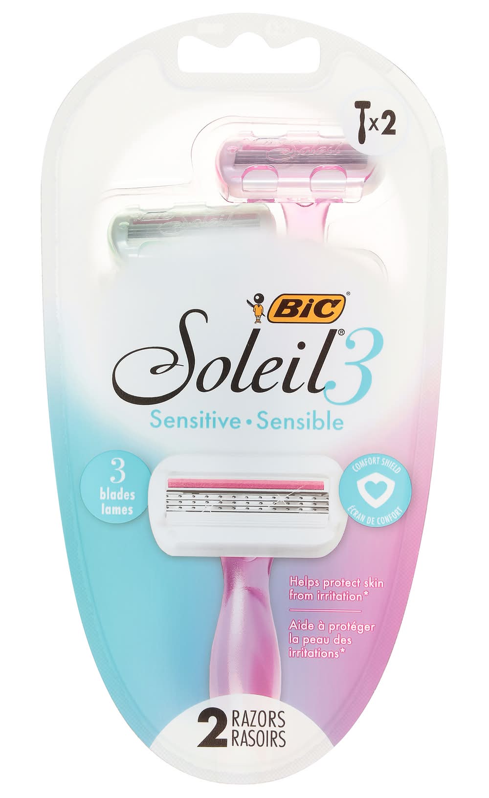 BiC Soleil 3 Sensitive Razors (2 ct)