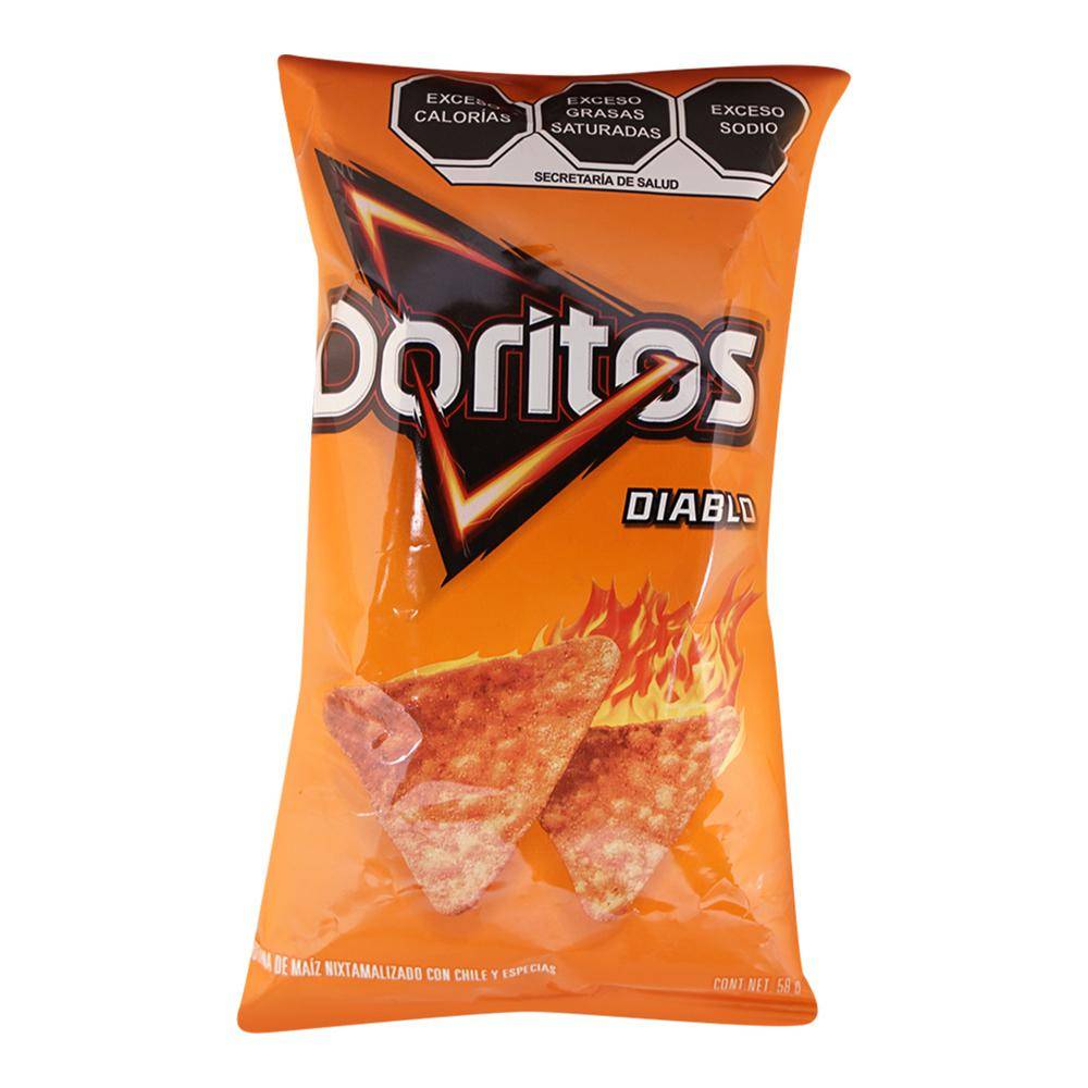 Doritos nachos sabor diablo (bolsa 62 g)