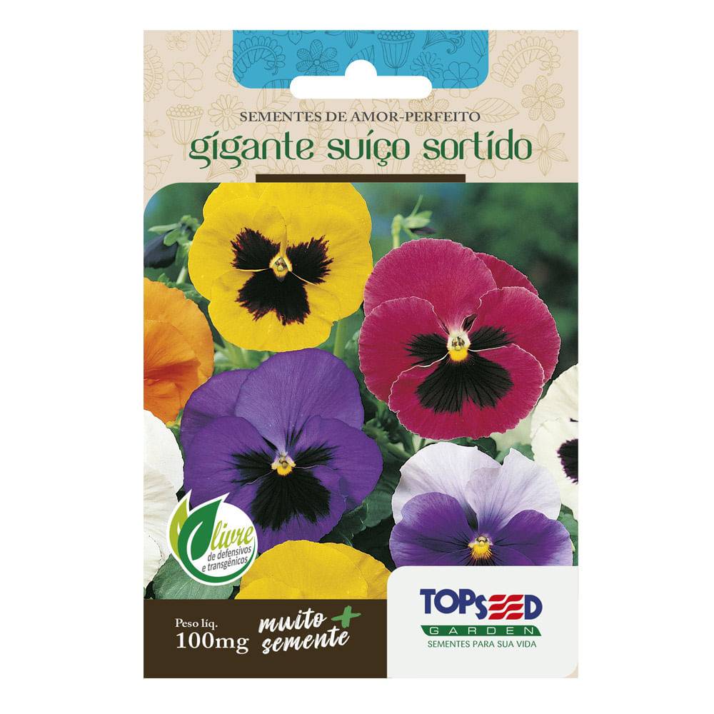 Topseed semente de amor perfeito gigante garden (2,5g)