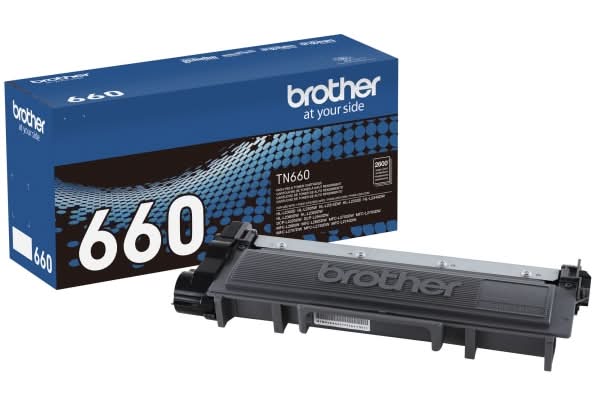 Brother TN-660 Black High Yield Toner Cartridge, TN-660BK